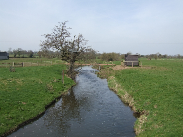 River Blithe upstream at Field