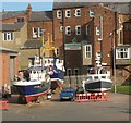 Bridlington boat repair yard.