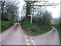 ST0016 : Mid Devon : Signpost & Road Junction by Lewis Clarke