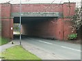 East Lancs Road crosses ex railway bridge