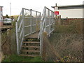 Footbridge near the level crossing near the A28 Ashford Road