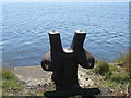 Bollard on the banks of the Tyne