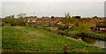 Housing along the banks of The River Idle Retford