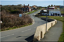 SZ3485 : Road out of Freshwater Bay, Isle of Wight by Peter Trimming