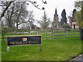 Honiley Hall sign & Honiley Church