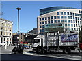 TQ3181 : Dustcart in New Fetter Lane by Basher Eyre