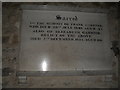 Memorial within St Bartholomew, Rogate (1)