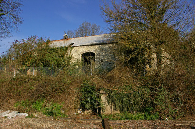 Former engine shed and workshop, Betchworth Quarry