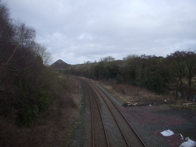 Railway, from the bridge near Dearham