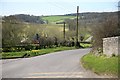 The road outside the church at Charlton Mackrell