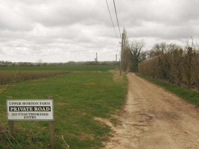Upper Horton Farm farm road