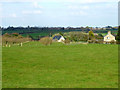 Houses and orchard near Denham Castle