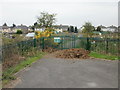 ST2177 : Entrance to Pengam Pavilion Allotments, Cardiff by Jaggery