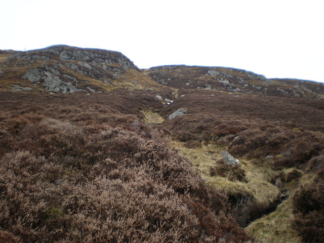 Above sheiling on upper slopes of Leacann Fiadhach