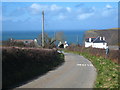 The road down to Crackington Haven