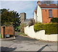 Church Lane approaching the church, Old St Mellons