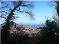 View from half way up Bryn Euryn