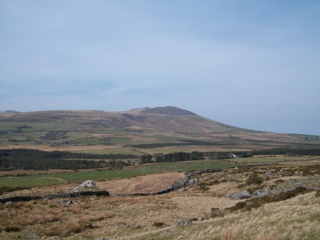 Rough grazing on the lower slopes of Mynydd Cennin