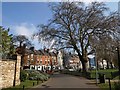 Hurlingham Road from Hurlingham Park