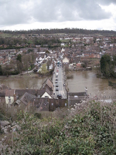 Low Town Bridgnorth from High Town