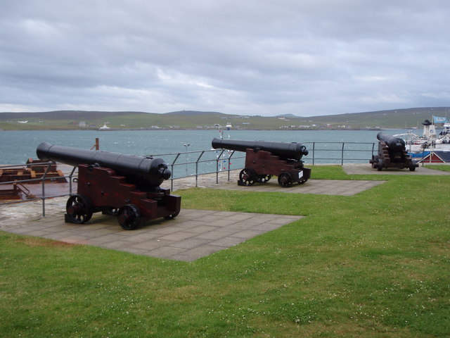 Cannons on Fort Charlotte, Lerwick