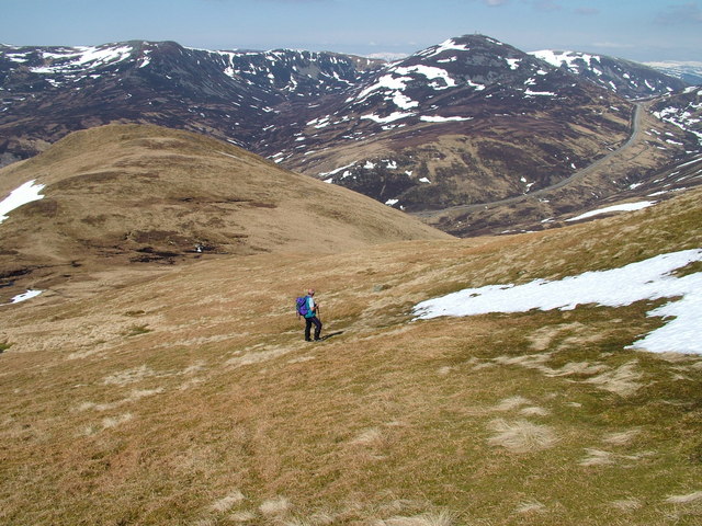 Looking down to Meall Gorm