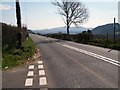 The A487 east of the Lon Garnedd Hir junction