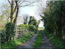 SK5031 : Drive with a footpath, off Church Lane by Christine Johnstone
