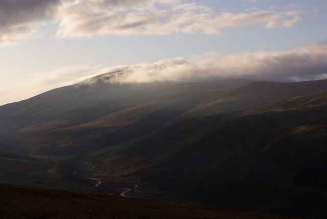 The Cheviot capped by cloud