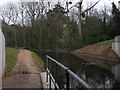 Droitwich Barge Canal emerging from under the A449