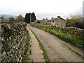 Paved footpath into Reeth