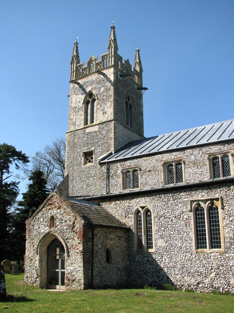 The church of St Mary in Narford - tower... © Evelyn Simak cc-by-sa/2.0 ...