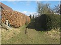 Footpath leading to Water Tower, Woodlands Road, Quarndon, Derbyshire