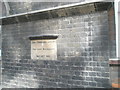 Foundation stone at the church hall in London Wall