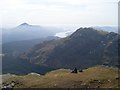 NN2709 : SE view from summit of Ben Vane by Stephen Sweeney