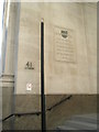 Commemorative stone in Throgmorton Street