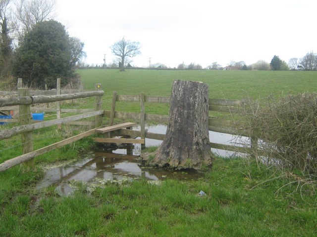 Stile and Public Footpath at Common Farm, Radbourne Common, Derbyshire