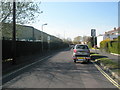 Approaching industrial premises in  Jubilee Road