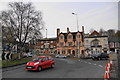 Facade overlooking the roundabout