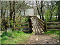 Footbridge over the River Rha