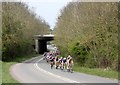 Cycle race on the A438