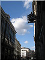 Clock above the Habib Bank in Moorgate