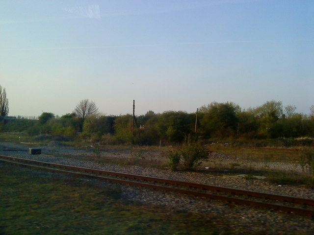 Railway land west of March