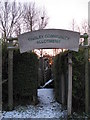 Entrance to Tinsley Community Allotments