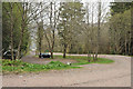 Parking area for Glen Achulish forest walks and cycle trails