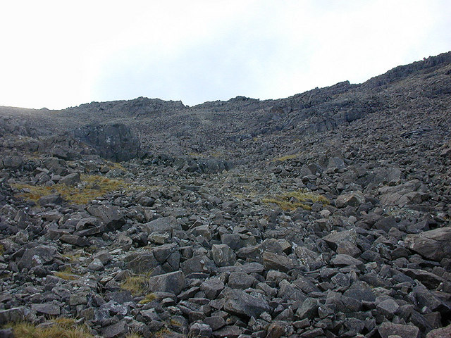 Slopes of the south east ridge of Sgùrr nan Gillean