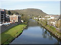 Taff upstream from Bridge Street, Pontypridd