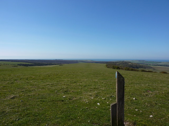 Waymarker on South Downs Way