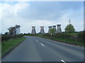 SK3228 : A5132 and Willington Power Station by Colin Pyle