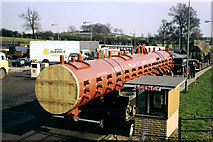 SP5968 : Exceptional load at Watford Gap services, 1968 by Robin Webster
